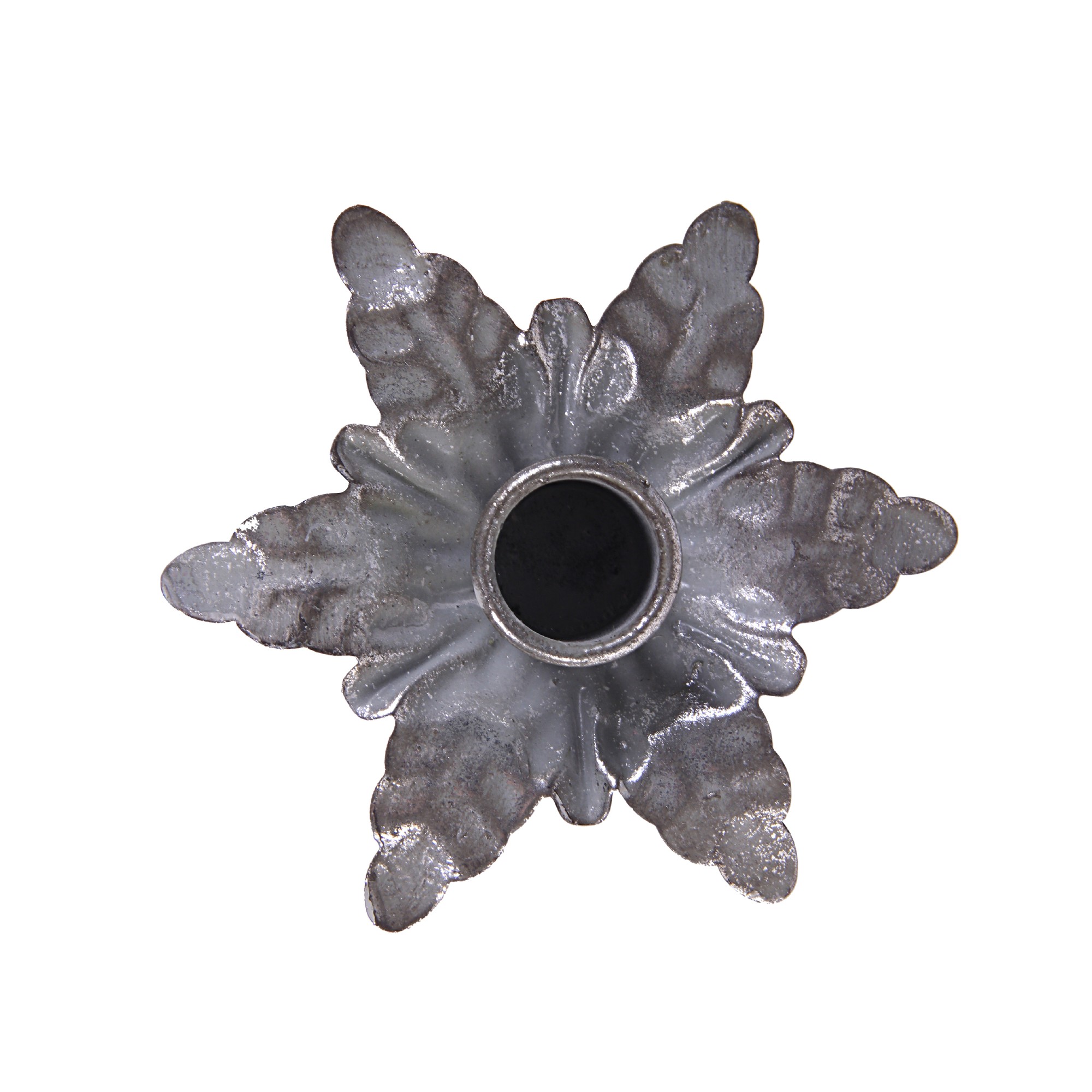 Kerzenstecker 'Alice', antik silber, Ø 11 cm, H 18 cm günstig bestellen