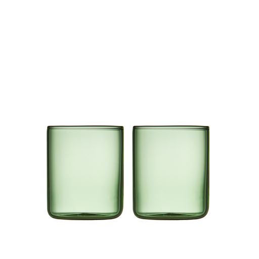 Lyngby Glas Torino 2-pak Shotglas, Grøn, 6 cl
