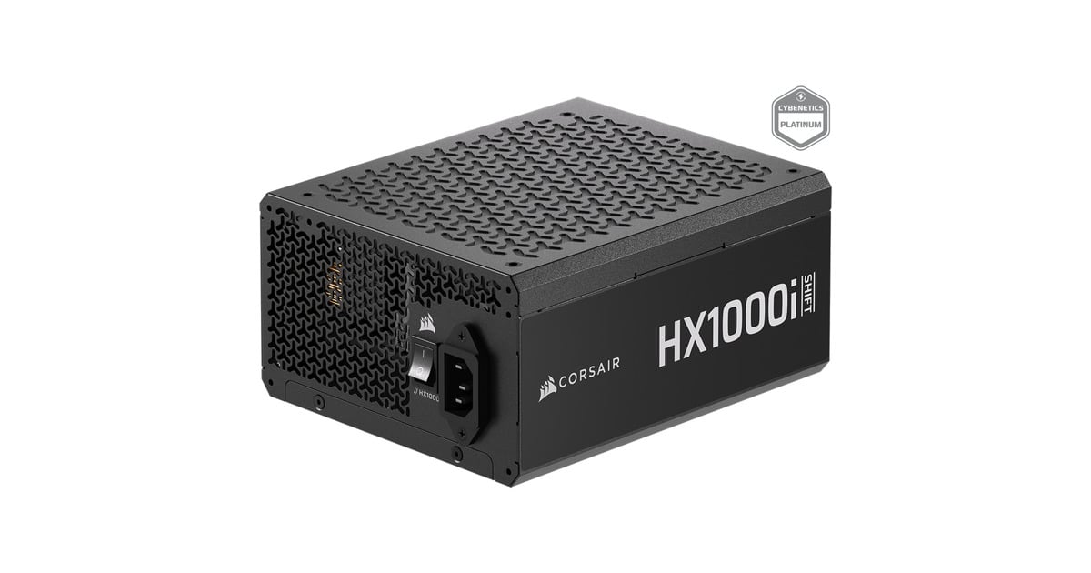 CorsairHX1000i SHIFT modulaire 1000 watt voeding   (Zwart, 1x 12V-2x6, 2x PCIe)