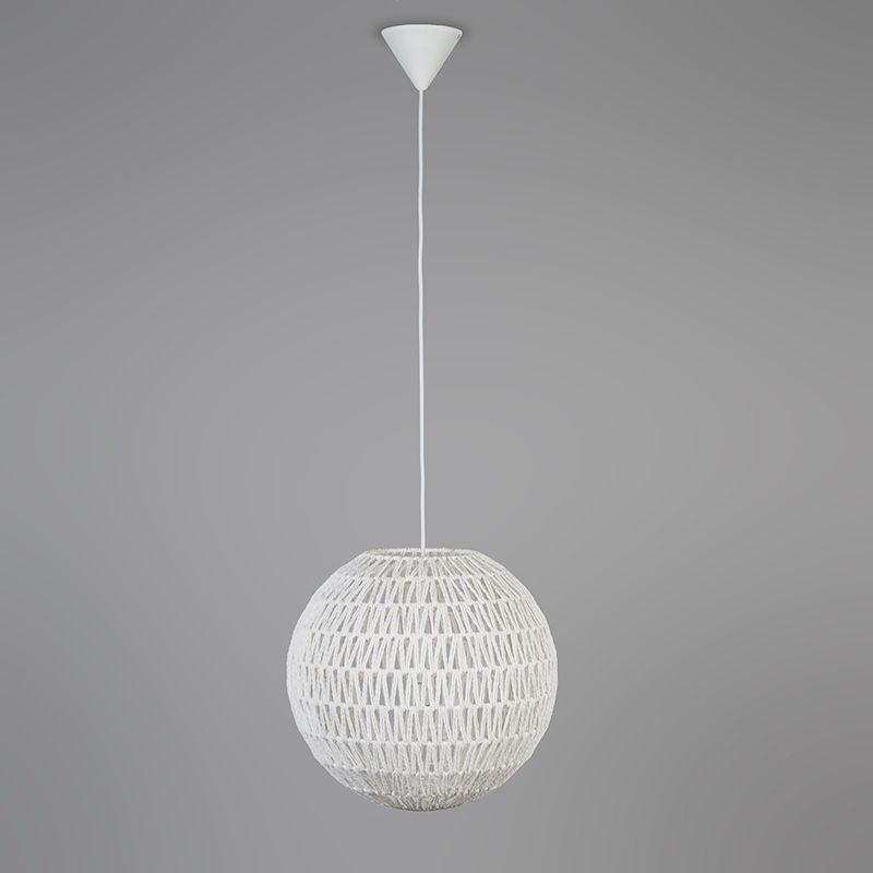 Retro hanglamp wit 40 cm - Lina Ball 40