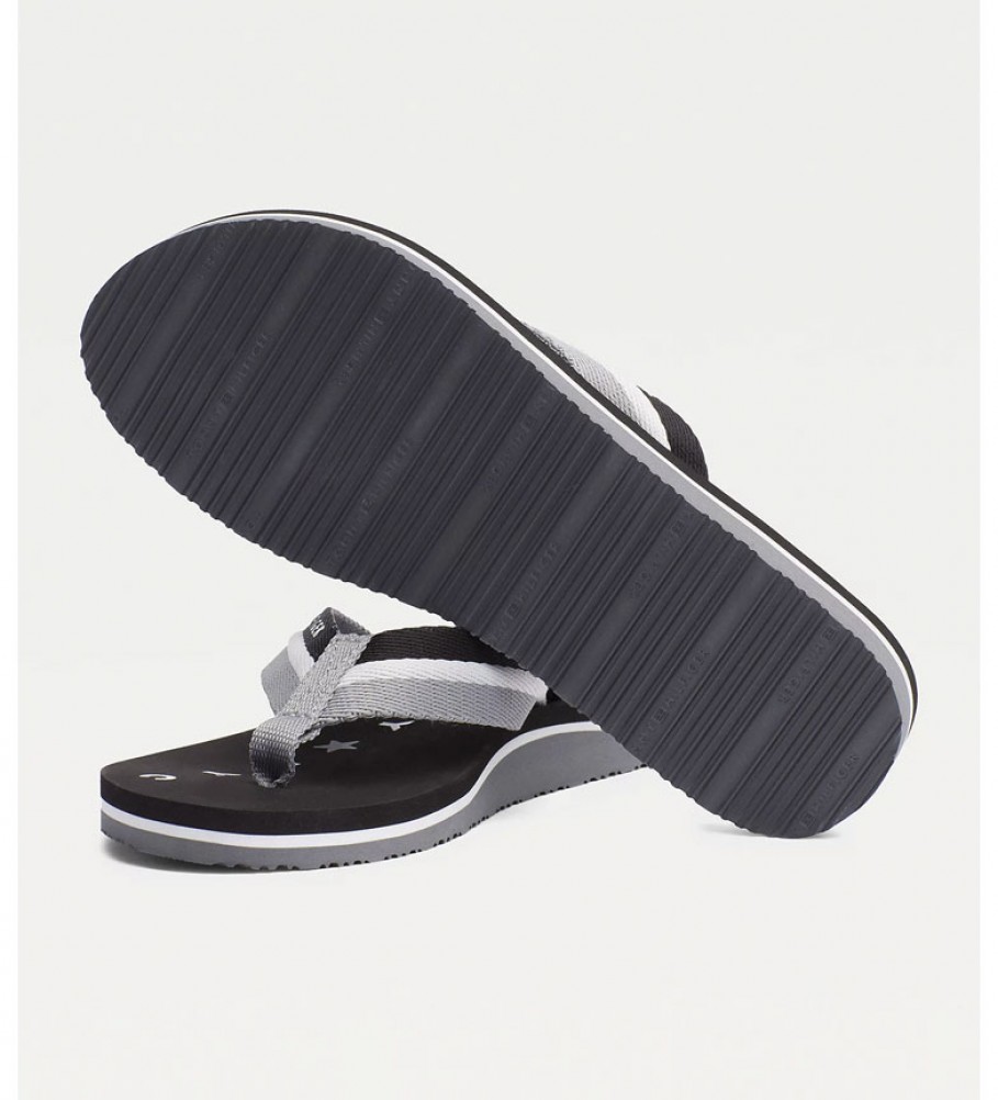 Chinelo preto Tommy Hilfiger Tommy Loves NY