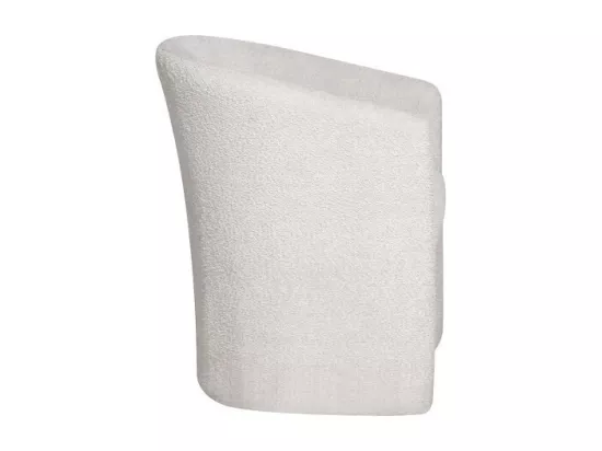 Fauteuil de salon KYOTO – Confortable en tissu bouclé blanc – Design moderne et élégant