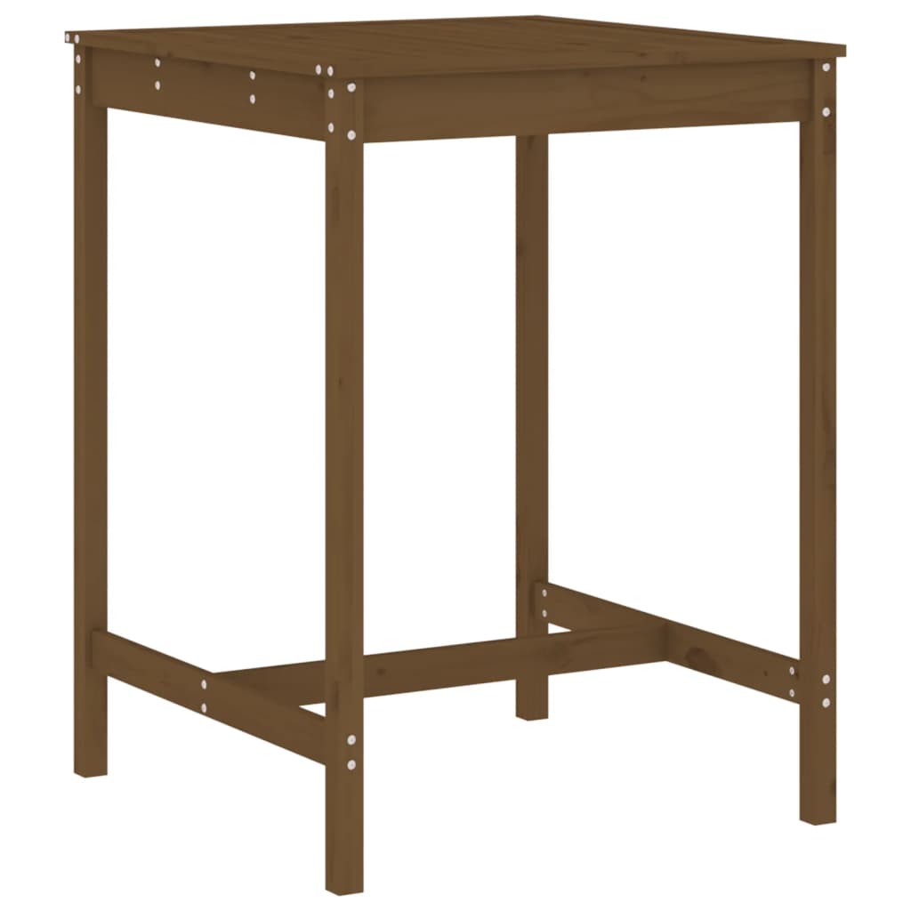 Ensemble de bar de jardin 3 pcs marron miel bois pin massif