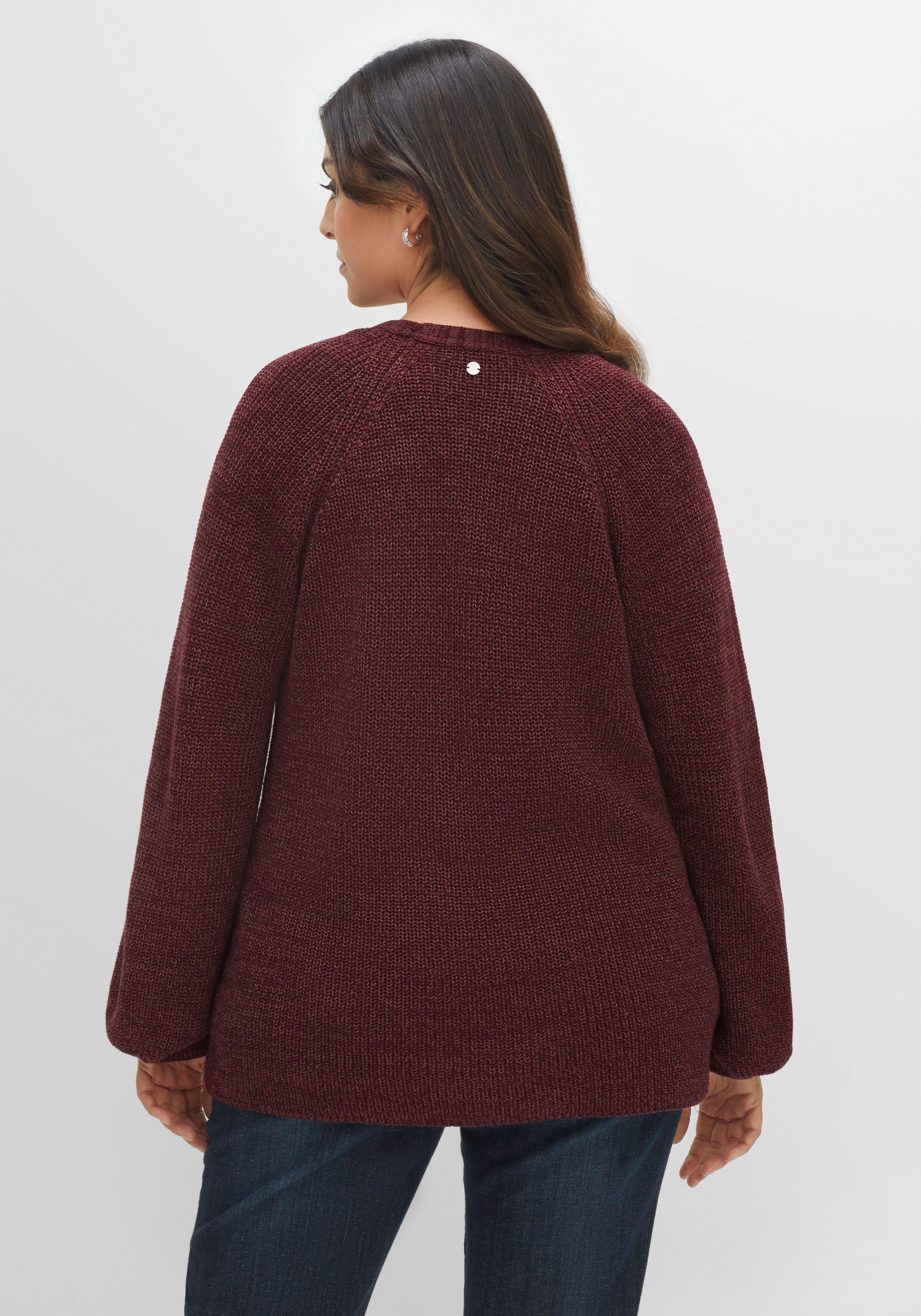 Strickjacke in leichter A-Linie und offener Form