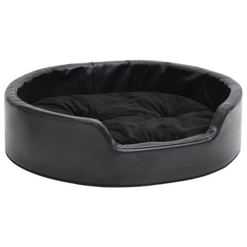 Sofá vidaXL com almofada lavável, preto, para cães e gatos.