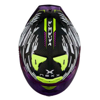 Casque Nexx X.R3R - GLITCH RACER - Blanc / Multicolore