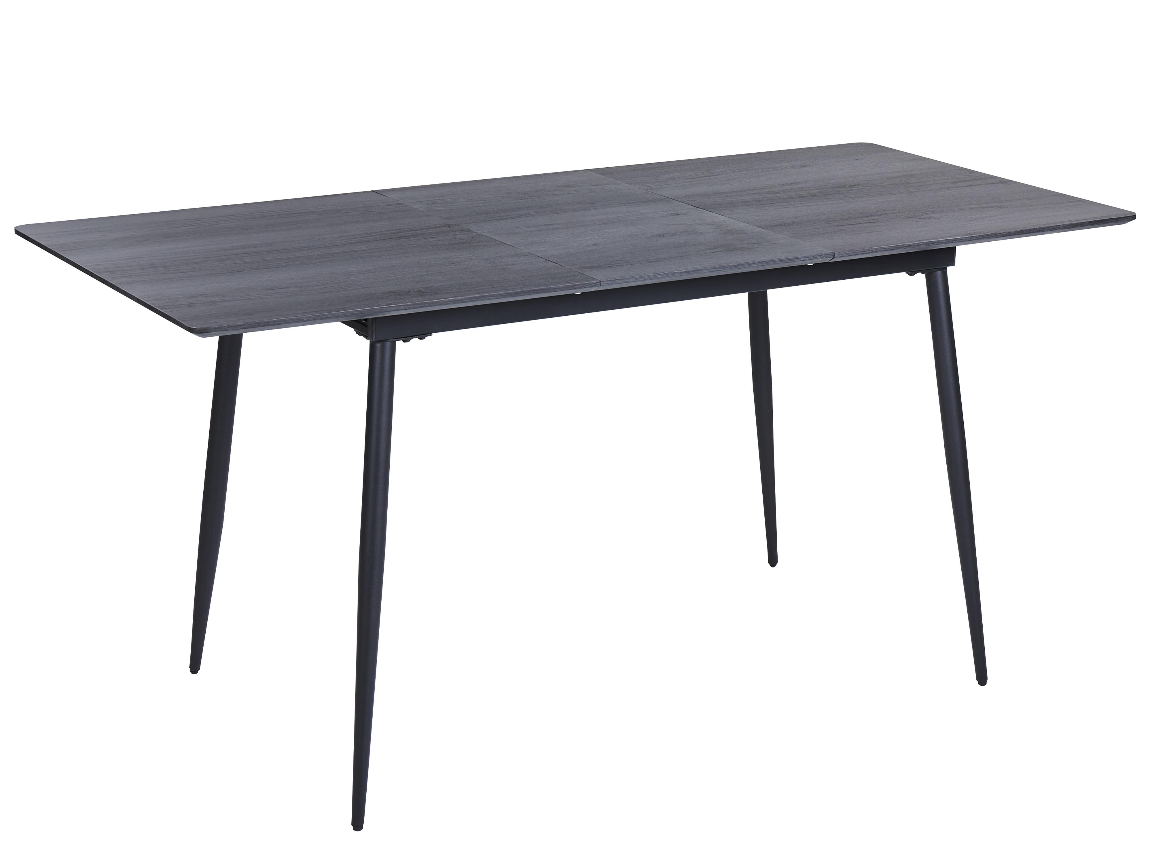 Eettafel uitschuifbaar GELANDA Grijs 80 cm 120/160 cm