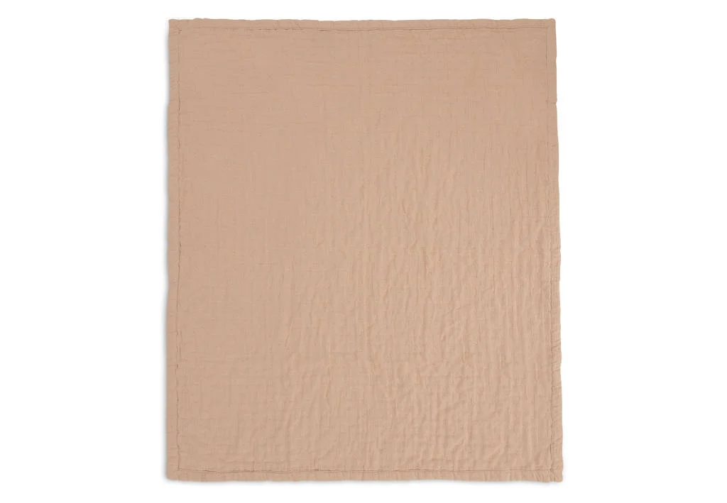 hydrofiele wiegdeken Jacquard - Biscuit