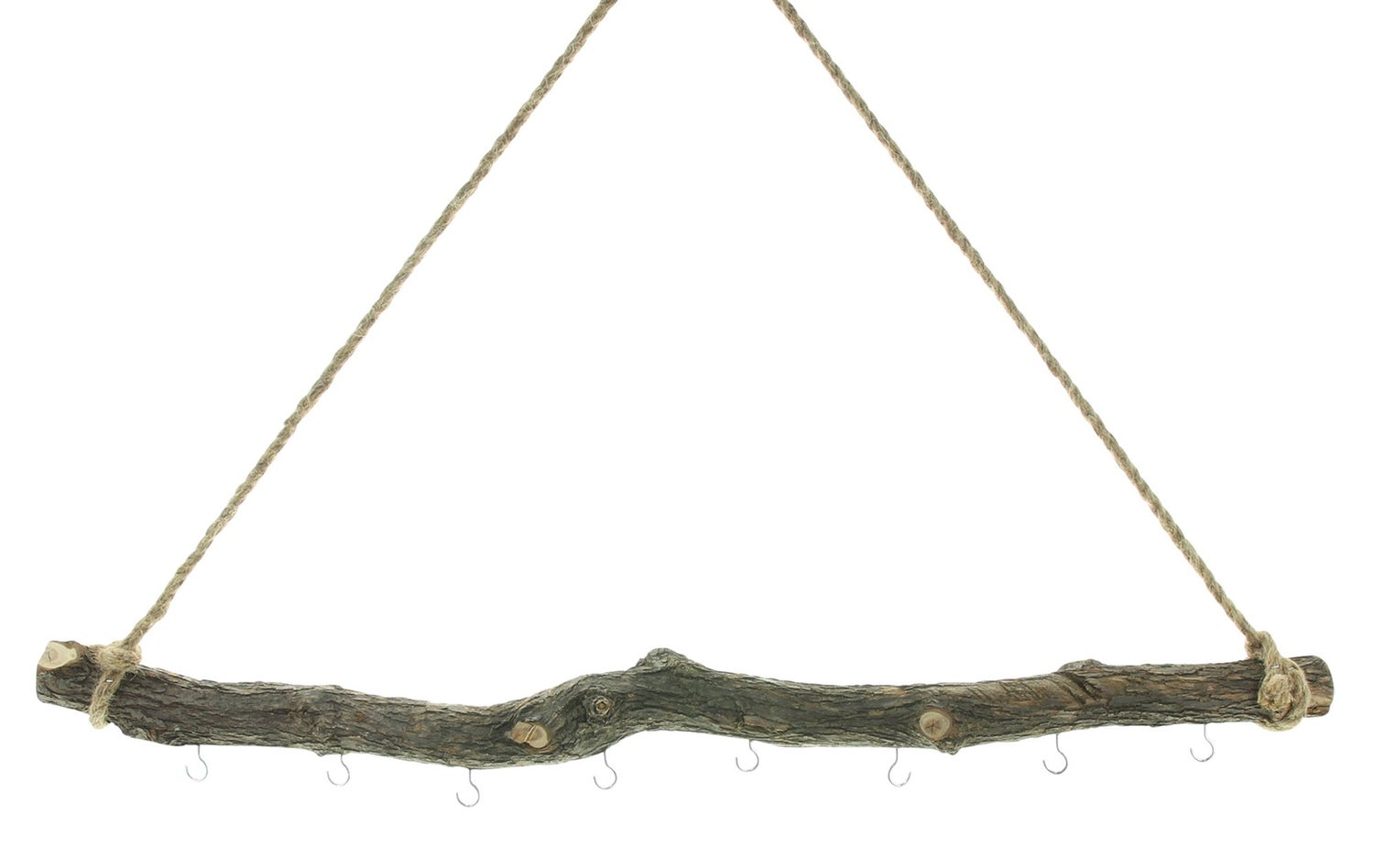 FRANK FLECHTWAREN | Natuurtak, ca. 78 x 5 cm, HOUT, JUTE, METAAL