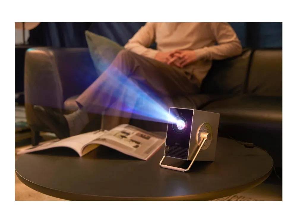 LG HU710PB Cinebeam Qube mobil laserprojektor 500 ANSI lumen