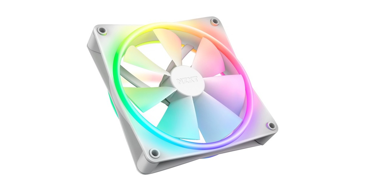 NZXTF140 RGB DUO case fan  (Wit, 140 x 140 x 25 mm, PWM, zonder controller)