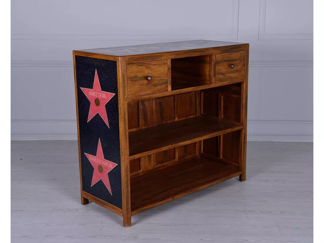 collection hollywood Buffet (120 x 75 H cm) en bois de manguier marron