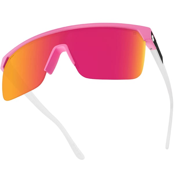 Lunette de soleil lifestyle SPY FLYNN 5050 MATTE PINK MATTE TRANSLUCENT WHITE HAPPY BRONZE PINK MIRROR
