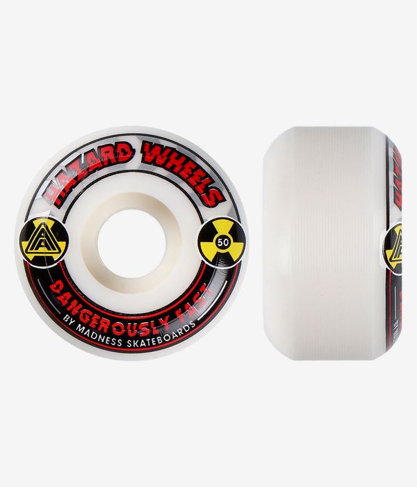 Madness Hazard Alarm Conical Rollen (white red) 50mm 101A 4er Pack