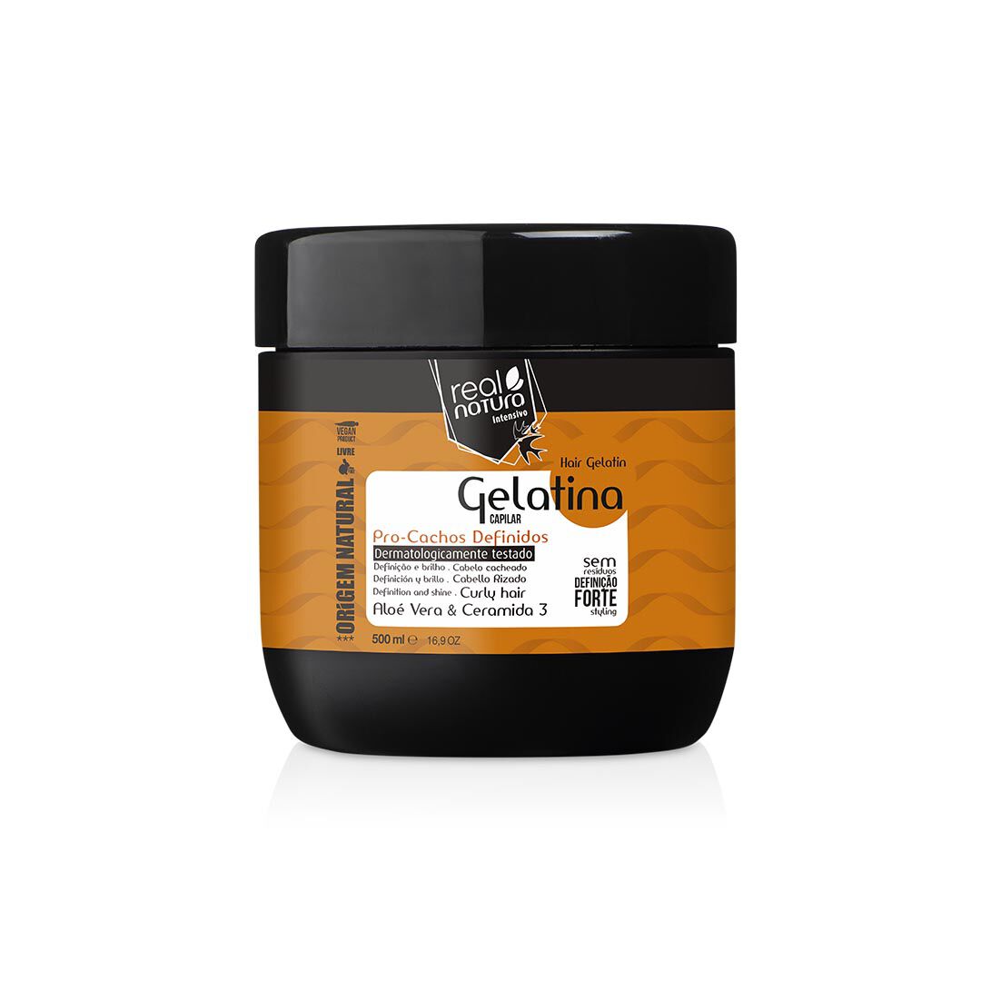 REAL NATURA Pro Cachos definidos Gelatina Capilar - 500ml