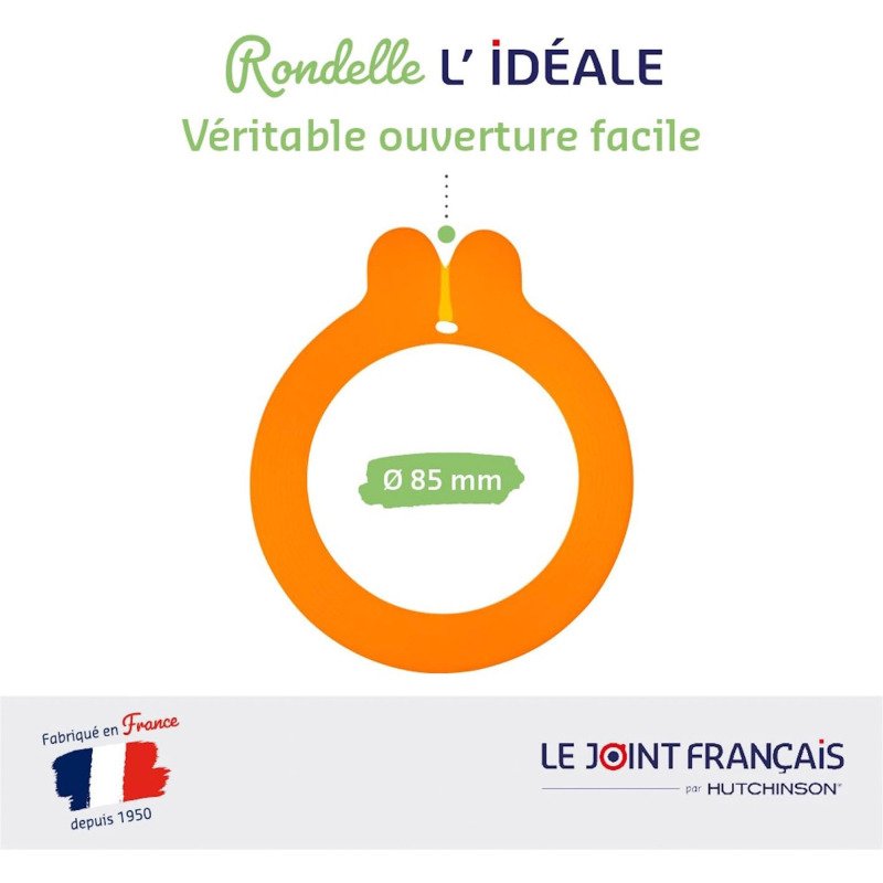 Joint rondelle pour bocaux Ø 85 mm L'Idéale Le Joint Français - Sachet de 10