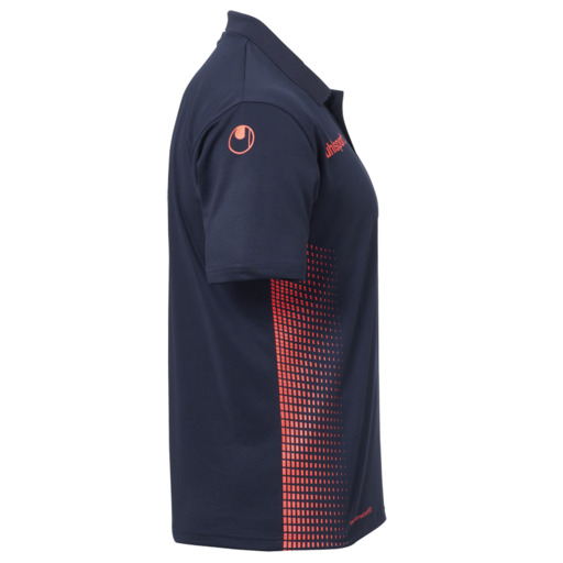 Camisa Polo Score Marine/Fluo Rot Uhlsport