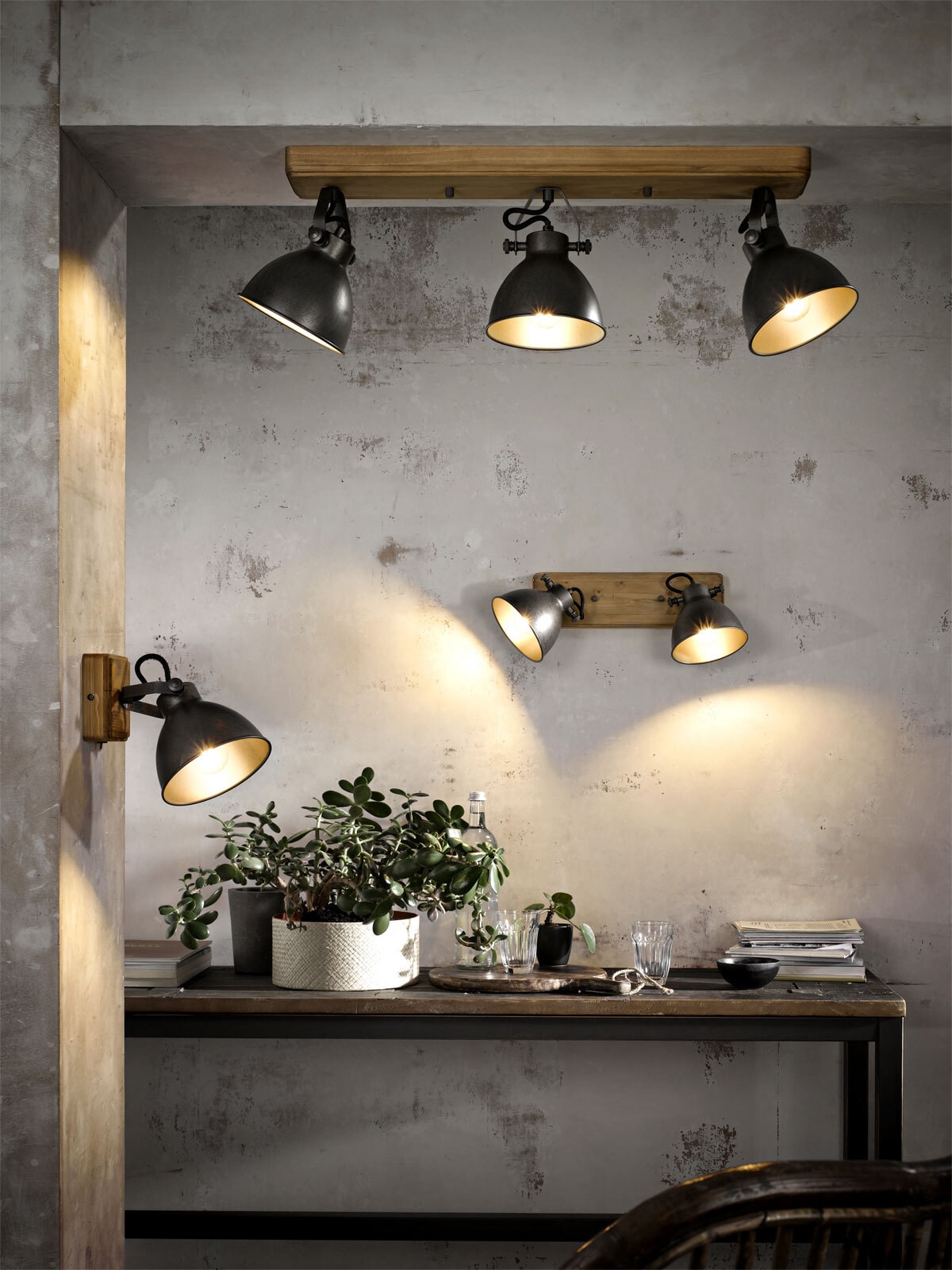 casaNOVA Retrofit Wandlampe TIMBER
