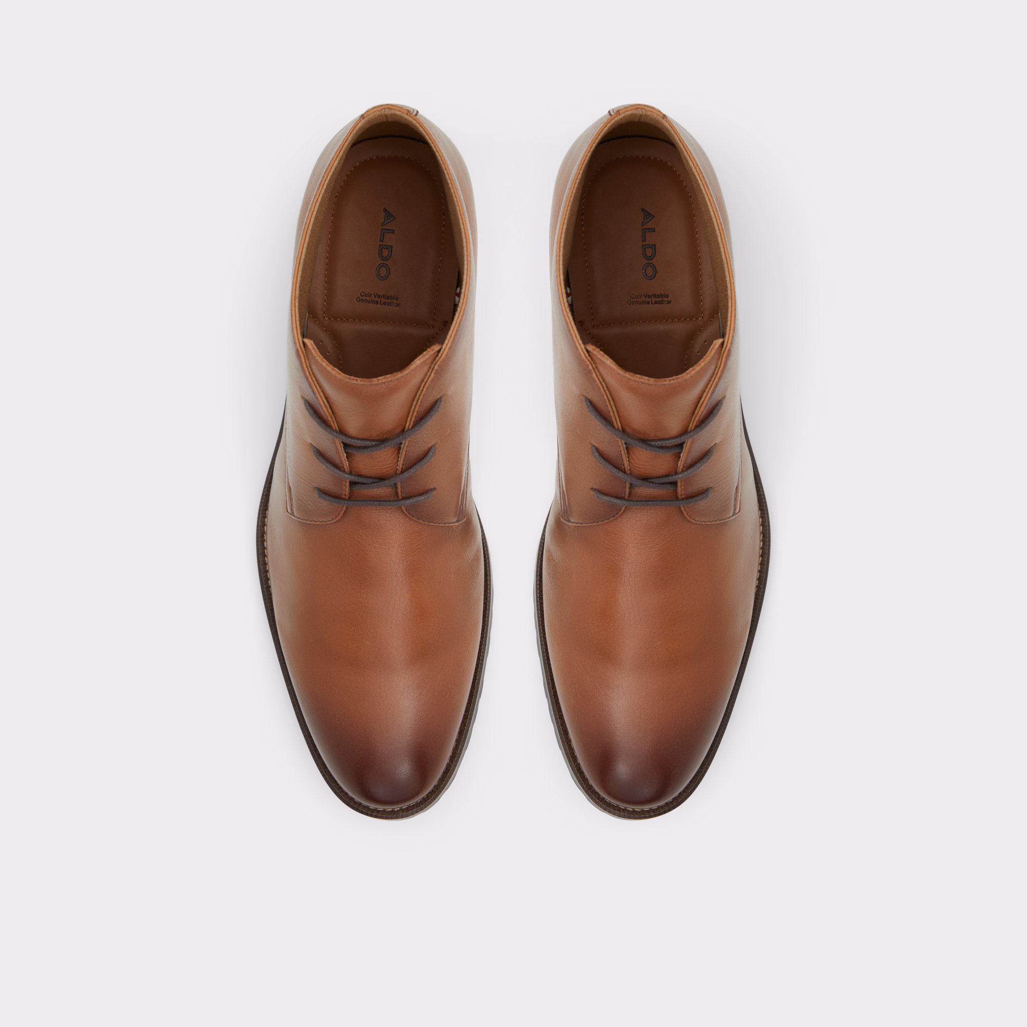 Dwohaloth Cognac Men Dress boots