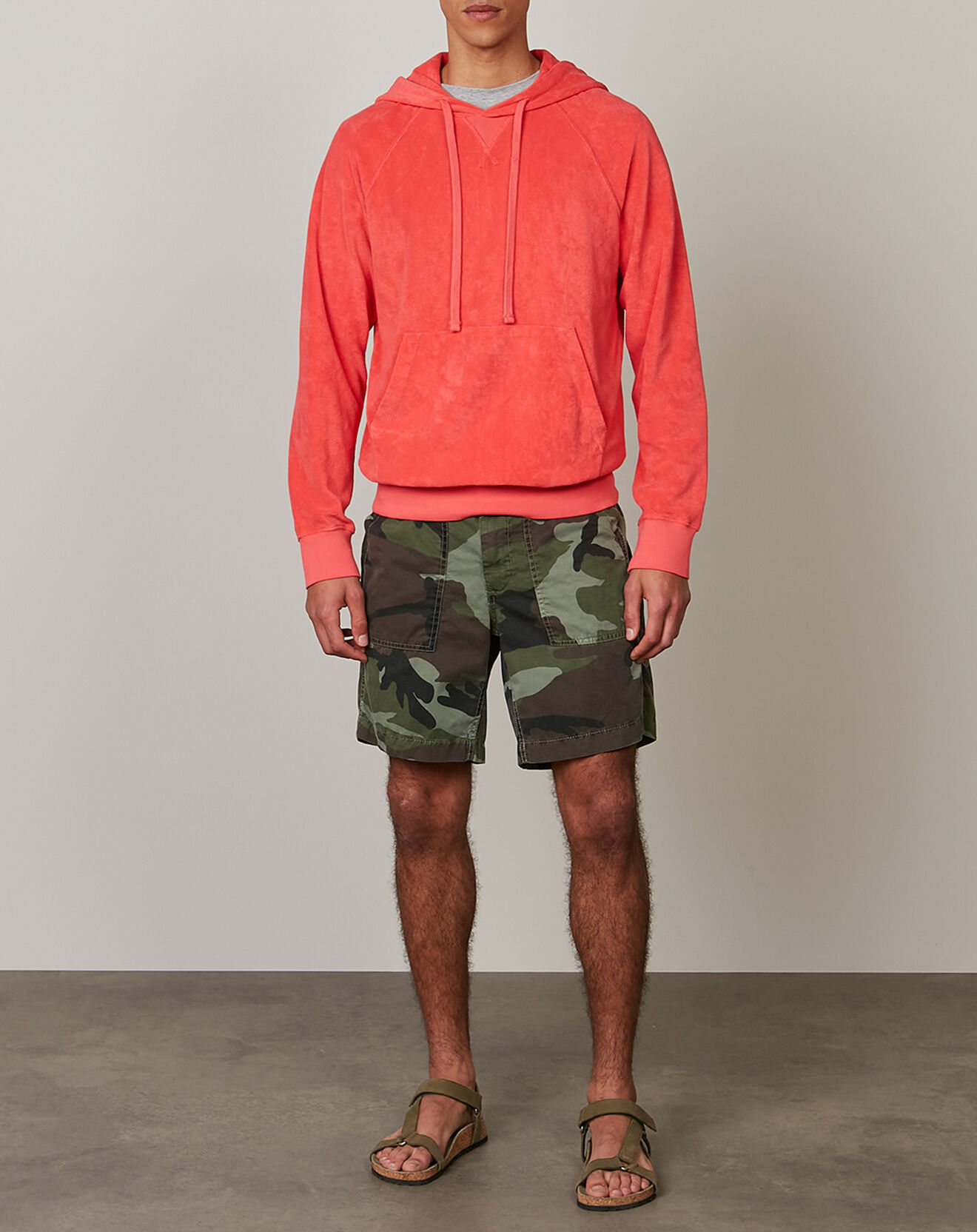 Hartford Sweat à capuche en éponge rouge