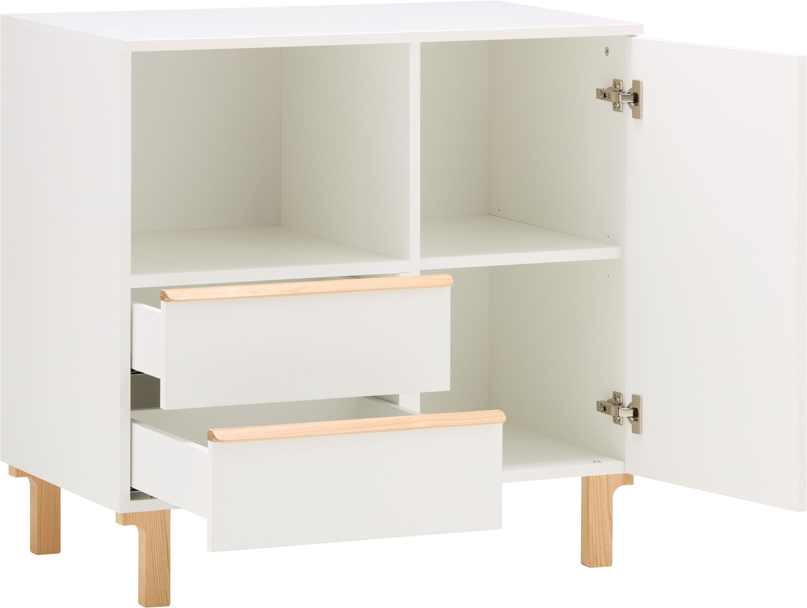NIDO Wickelkommode - Weiss lackiert / B: 90.0 cm x T: 52.0 cm x H: 88.5 cm