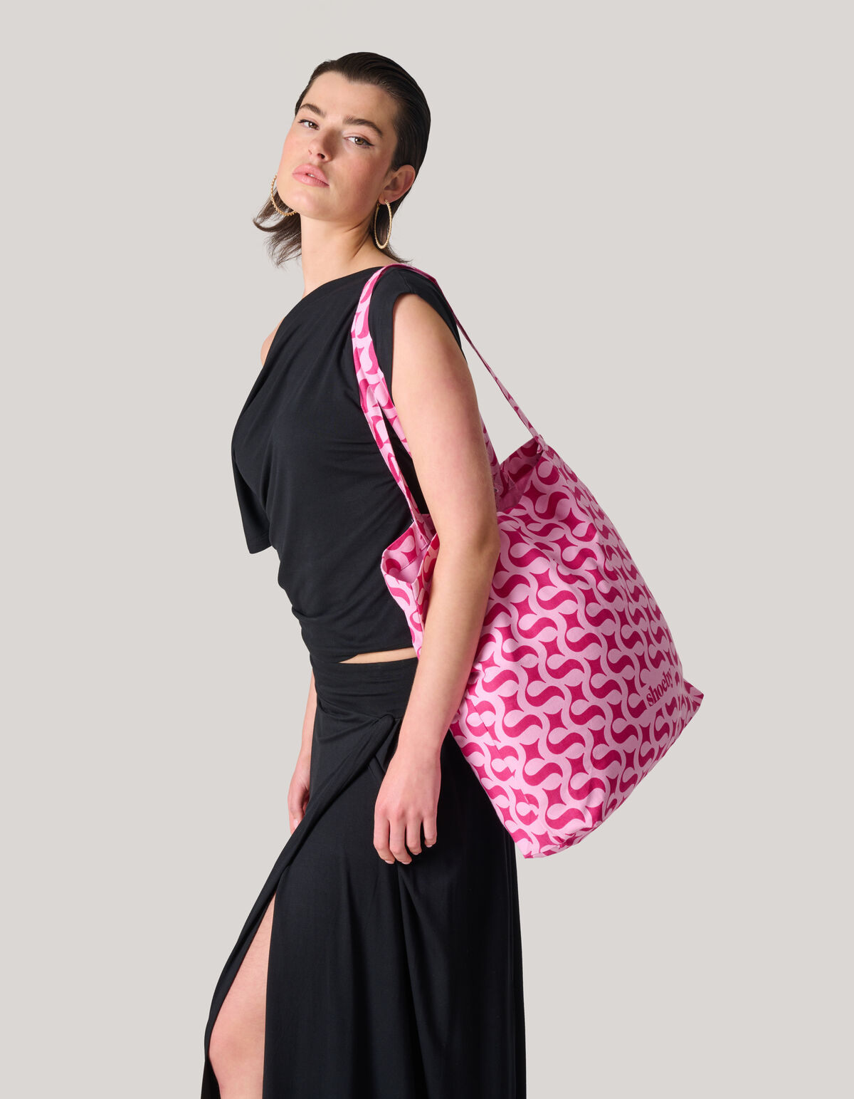 Shoeby Logo Shopper Roze