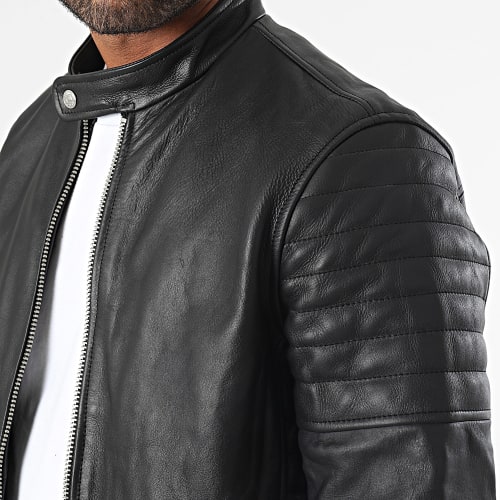 Veste Cuir Joe Noir