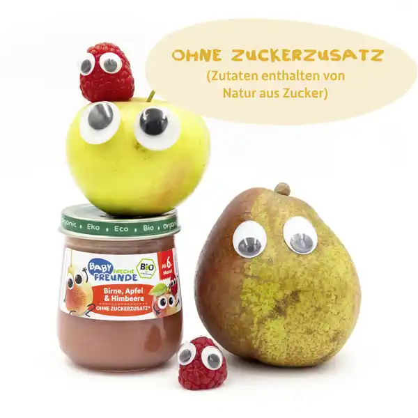 Bio Baby Birne, Apfel & Himbeere