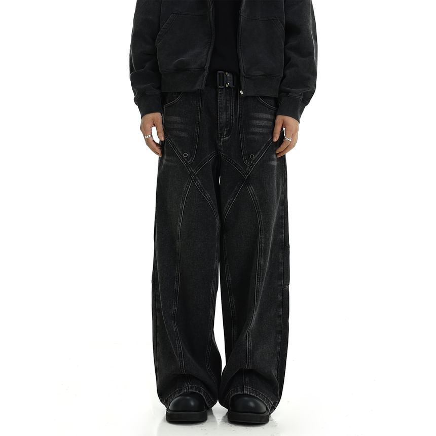 Meiksip - Hoge taille losse rechte jeans