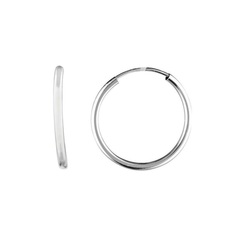 Boucles d'oreilles or blanc 
