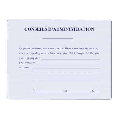 ELVE - Classeur de conseil d'administrations avec recharge - A4