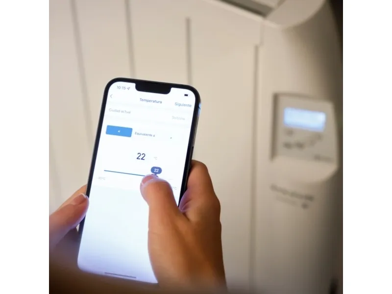 Taurus Malbork Connect 1200, Konvektor elektrisk rumvarmer, Android, iOS, IP24, Indendørs, Gulv, Væg, Hvid