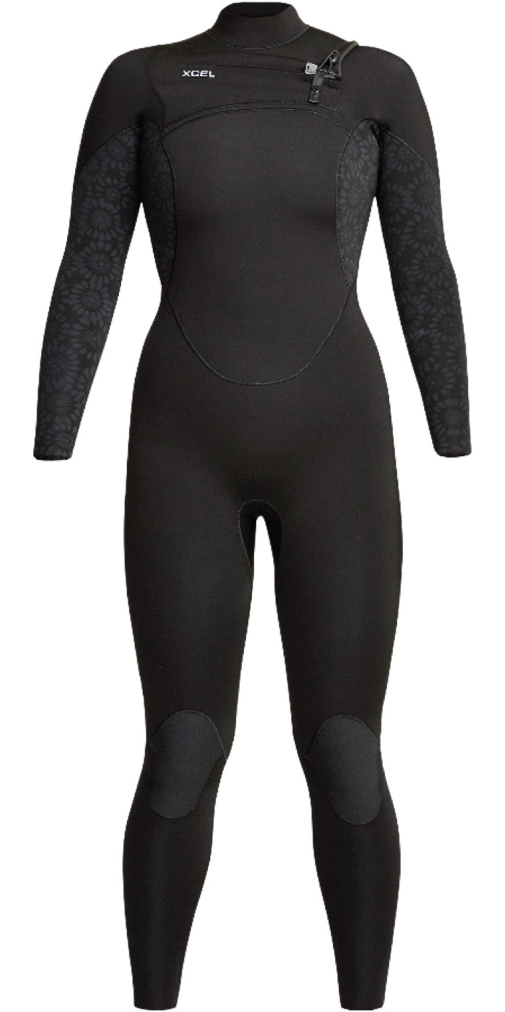 Xcel Combinaison Womens 4/3 Comp - Black Flower Black Flowers
