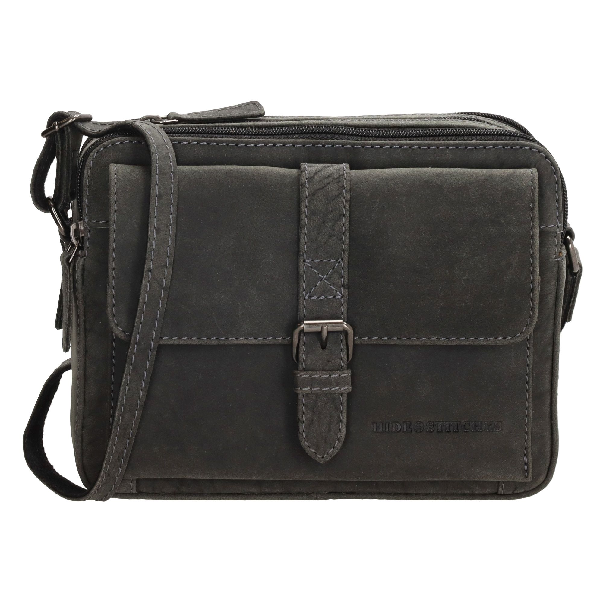 Hide & Stitches Idaho Schoudertas Zwart