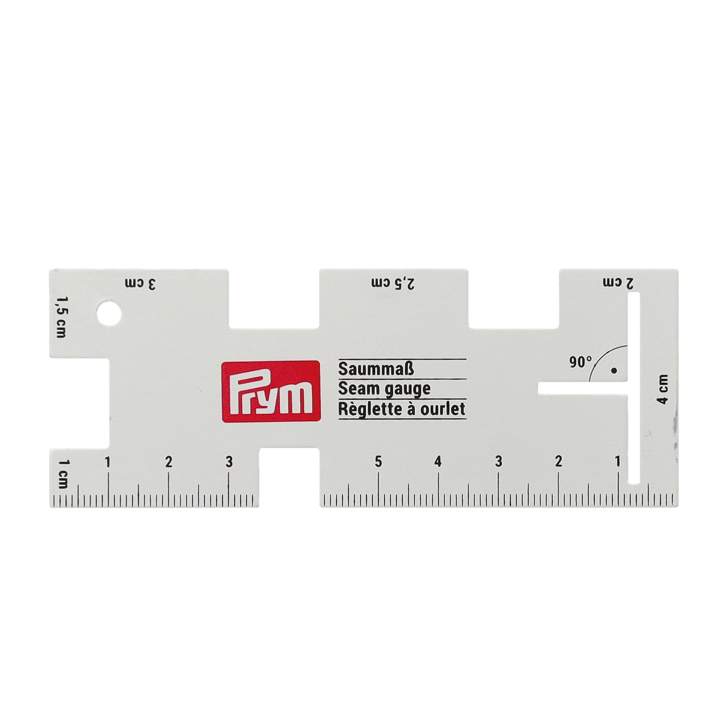 (10cm) Metall Saummass Schneider Lineal Mercerie Zubehör Stoff Anzeichenhilfe (610736) - Silber