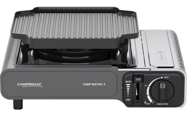 Campingaz Camp'Bistro 3 Gaskocher mit Grillplatte 2200 Watt