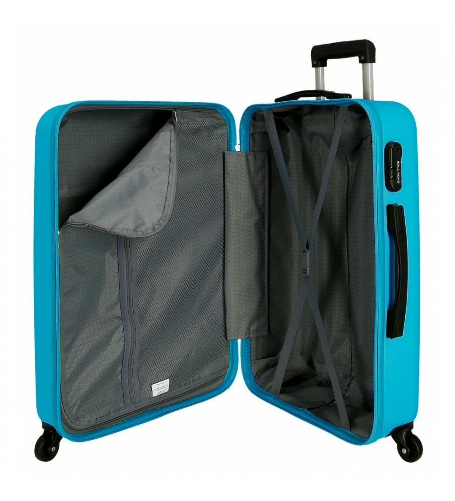 Mala rígida média Roll Road 65cm Roll Road Flex Azul Claro