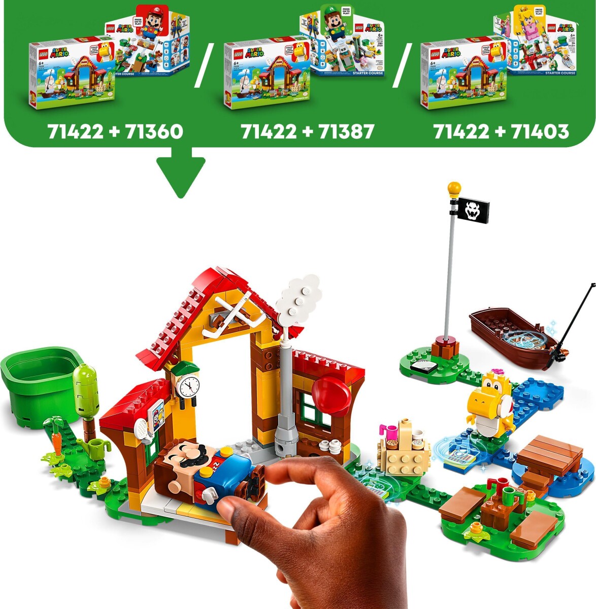 Lego Super Mario - Skovtur Ved Marios Hus Udvidelsessæt - 71422
