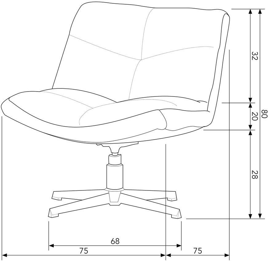 WOOOD   Vinny Draaifauteuil
