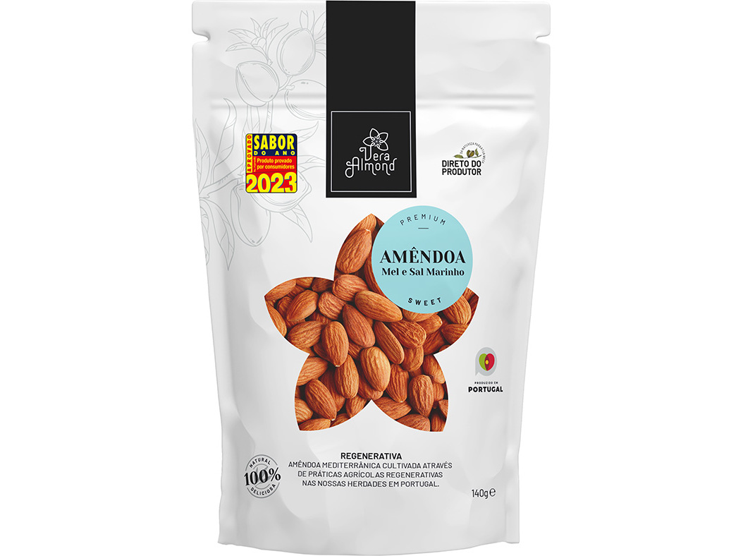 MIOLO AMÊNDOA VERA ALMOND COM MEL E SAL 140 G