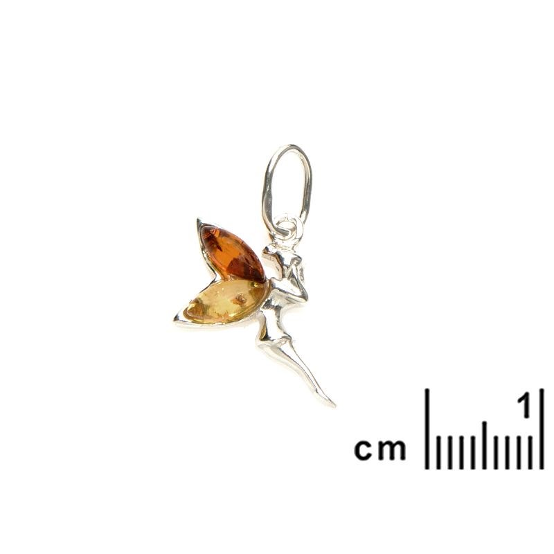 Pendentif argent 925 Ambre veritable de la mer Baltique