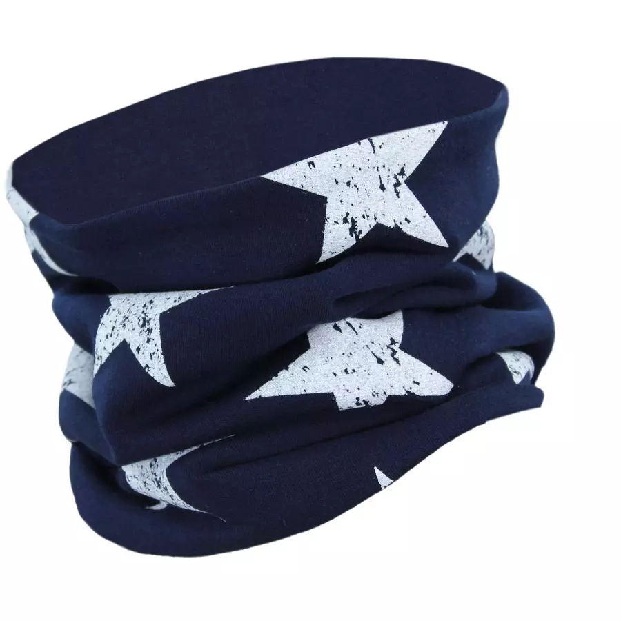 TupTam Unisex Kinder Beanie Mütze Schlauchschal Set blauweiß