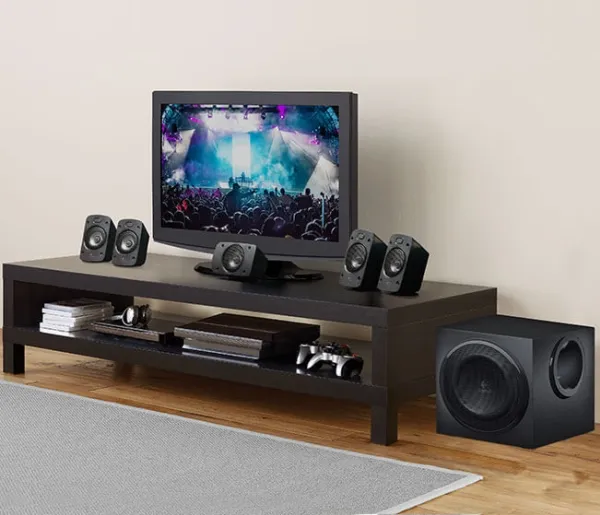 Logitech® | Højttalersystem - til hjemmebiograf - 5.1-kanal - 500 Watt (Total)