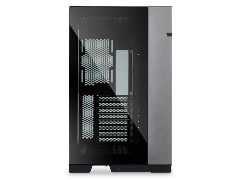 Lian Li PC-Gehäuse 011 Dynamic EVO Grau Vielseitig einsetzbarer Midi-Tower mit Sichtfenster