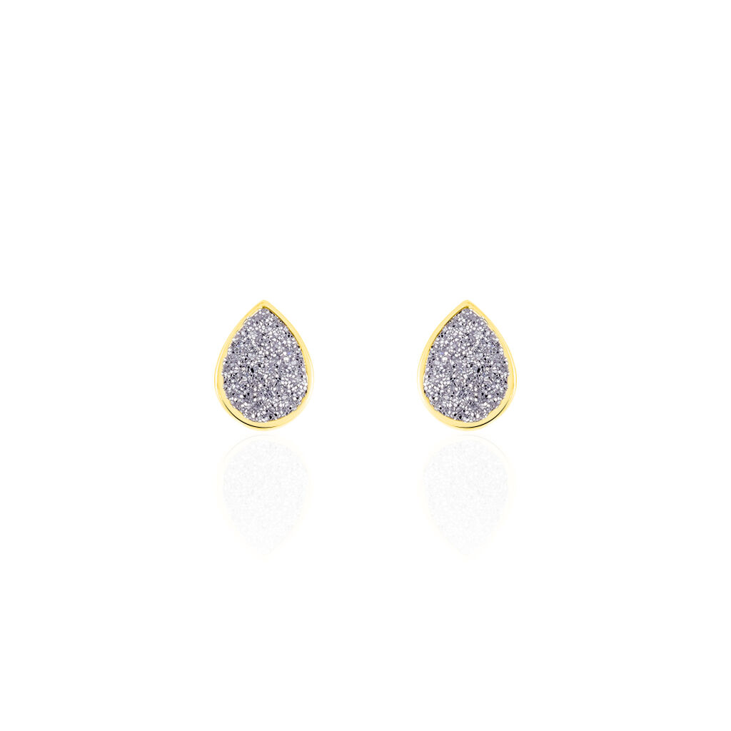Boucles D'oreilles Puces Anitta Or Jaune