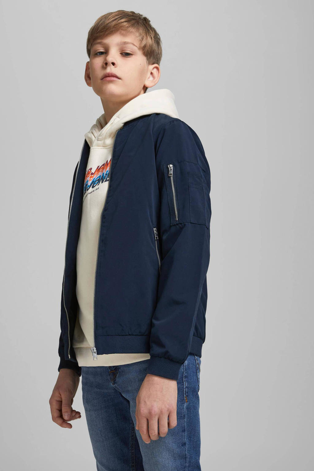 JACK & JONES bomberjack JJERUSH donkerblauw