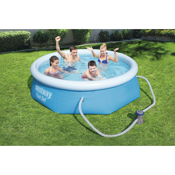Bestway Fast Met Filterpomp Rond Blauw (Ø244 x 66 cm) -