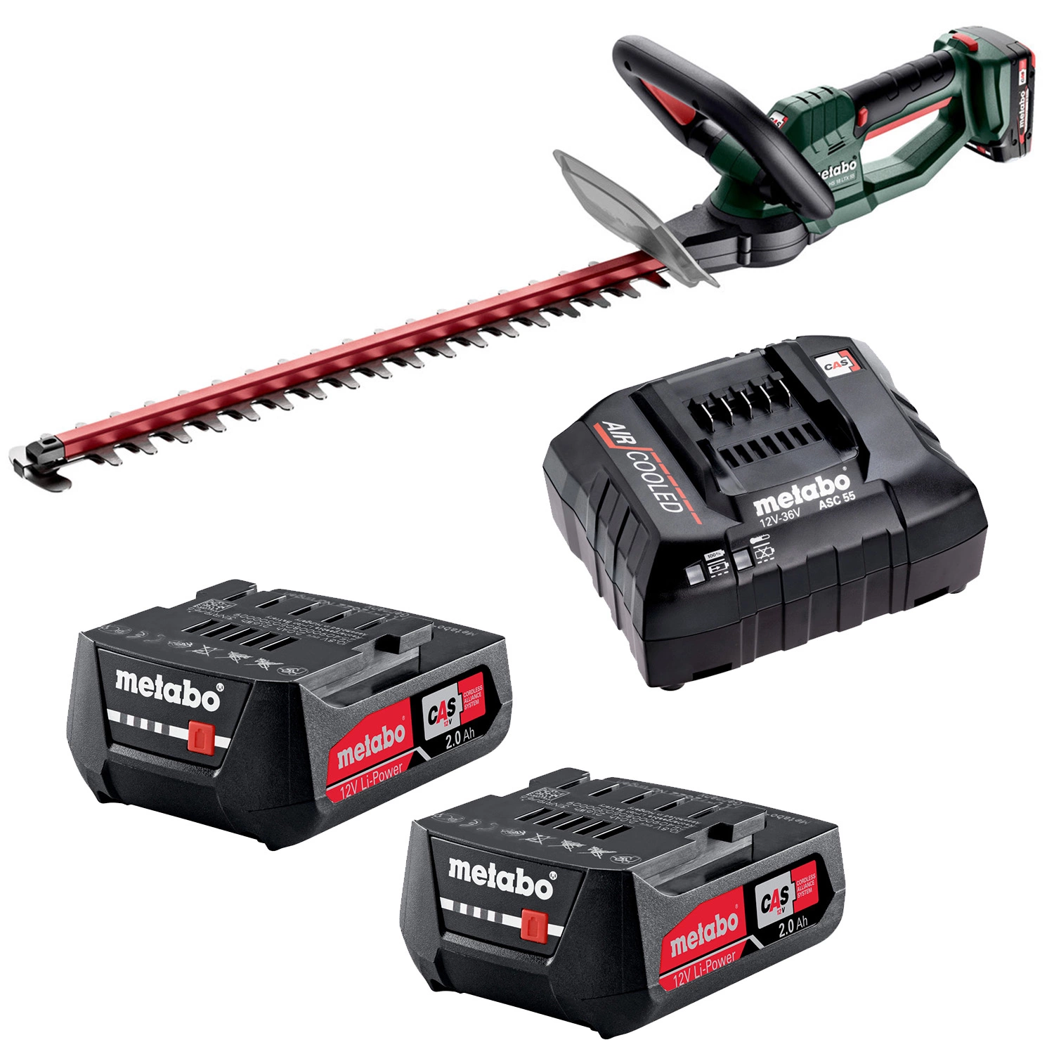 Metabo HS 18 LTX 55 18V Li-Ion Accu-heggenschaar set (2x 2Ah) - 530 mm