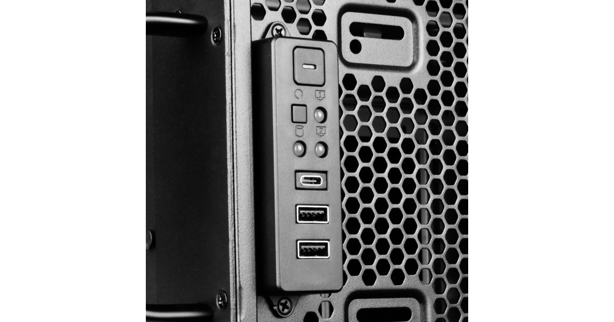 SilverStoneRM44 rack behuizing  (Zwart | 4U | USB Type-C | 2x 80mm casefan inbegrepen)