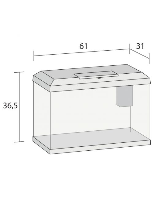 Juwel Aquarium Primo 60 2.0 - Aquaria - 61x31x37 cm Zwart